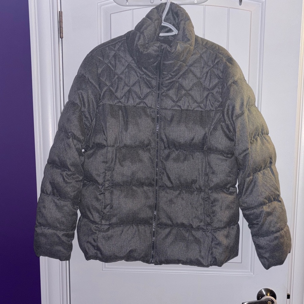 Old Navy Gray Quilted Jacket